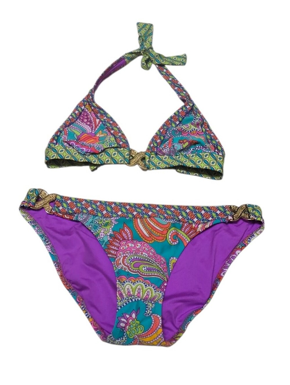 Trina Turk Colorful Triangle Bikini SET